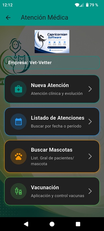 Menú Vacunación